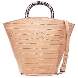 LOEFFLER RANDALL Agnes Croc-Embossed Leather
